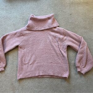 Jessica Simpson Light Pink Fuzzy Soft Sweater Sherpa Comfy Women's Size Small